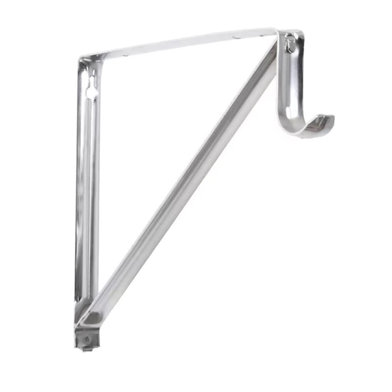 Closet Pro RP-0045-CH 18 in. L X 1-3/8 in. D Chrome Steel Closet Rod Bracket