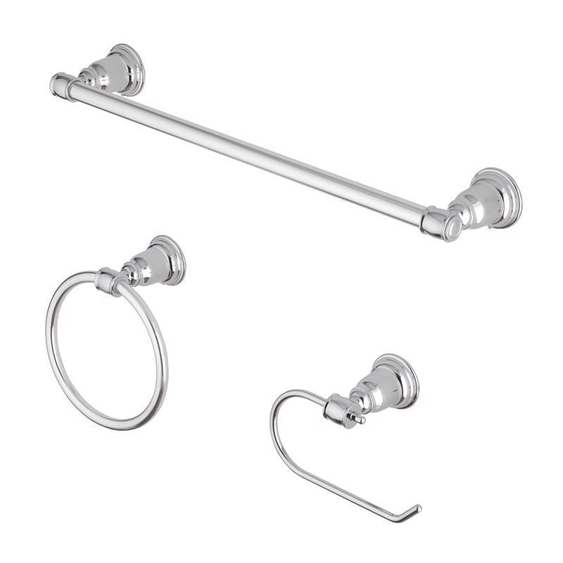 Oakbrook Collection BH-OB4000CH Chrome Die Cast Zinc Bath Hardware Set