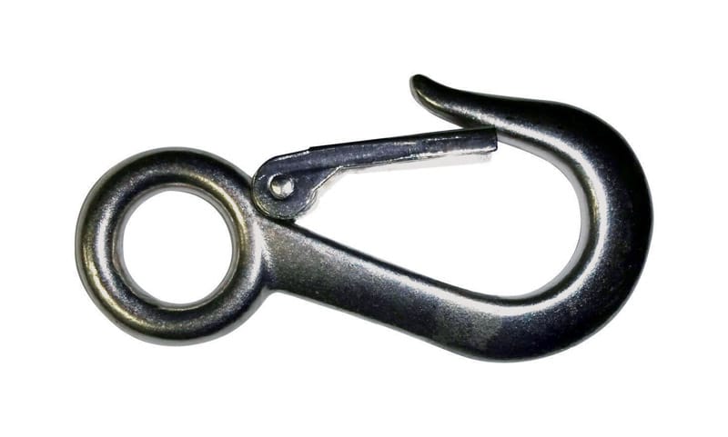 Baron 2311S-1 1/8 1-1/8 in. D X 4-5/8 in. L Polished Stainless Steel Snap Hook 400 lb