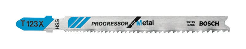 Bosch T123X 4 in. High Carbon Steel T-Shank Jig Saw Blade 24 TPI 3 pk