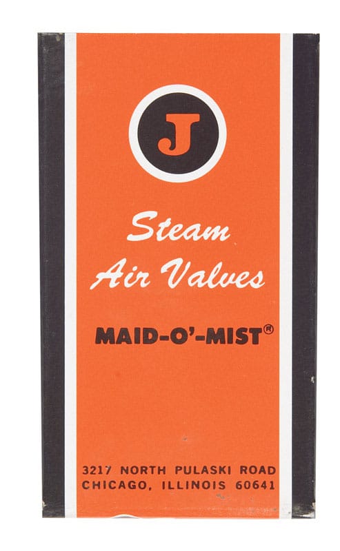 Jacobus #5S1/8 Jacobus 1/8 in. Straight Connection Chromed Brass Straight Steam Vent