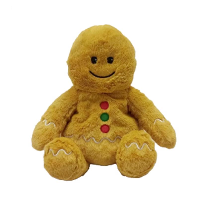 Warmies CP-GBOY-1 Gingerbread Boy Stuffed Animals Brown