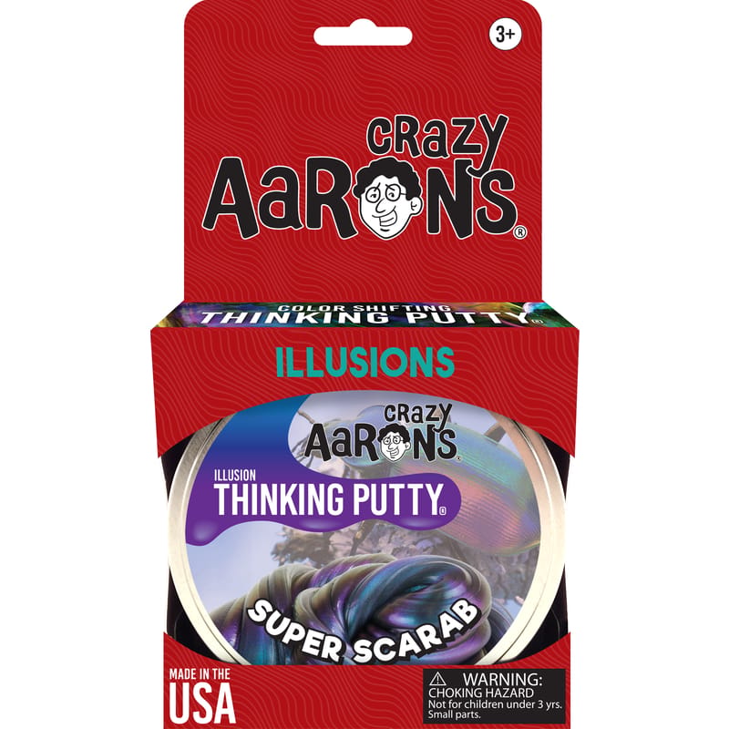 Crazy Aaron'S SC020 Illusion Thinking Putty Super Scarab Putty Multicolored
