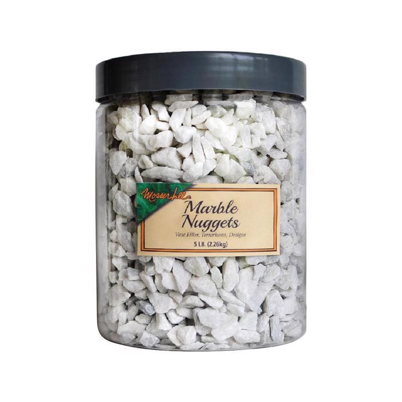 Mosser Lee ML2171 Marble Nuggets White Decorative Stone 5 lb