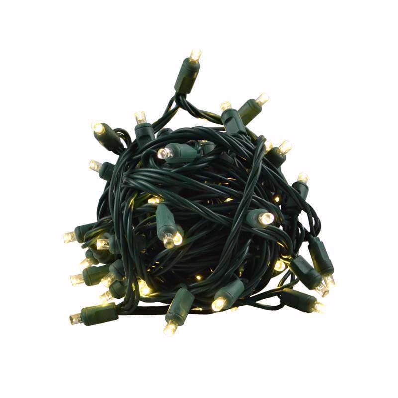 Celebrations 11-01156A LED Grand Mini Warm White 50 ct String Christmas Lights 25 ft.
