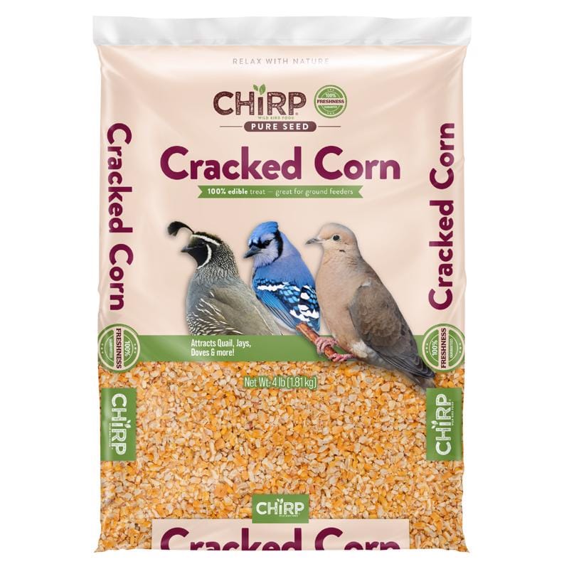 Chirp 17404 Pure Seed Cracked Corn Wild Bird Food 4 lb