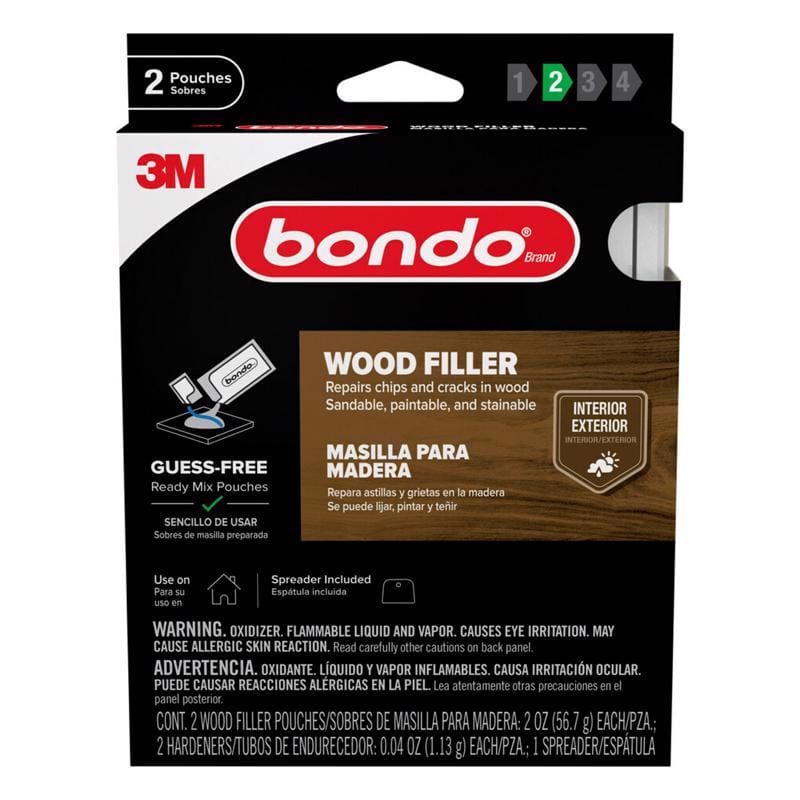 Bondo WF-2PK-ES Golden Yellow Wood Filler 2 oz