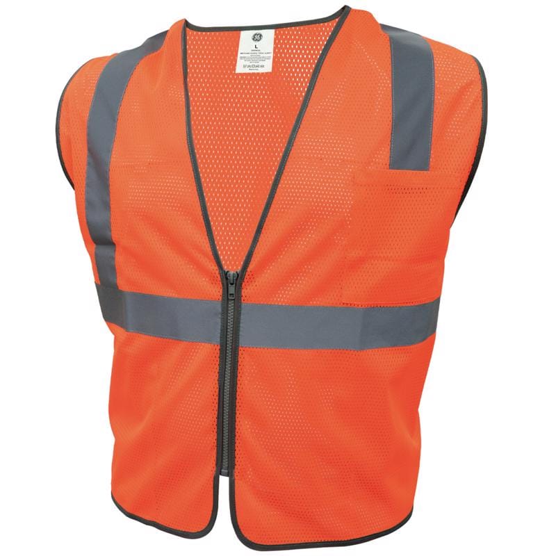 General Electric GV076OL Reflective Safety Vest Orange L