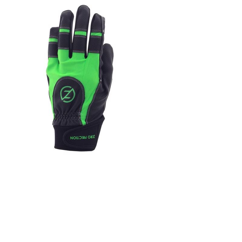 Zero Friction WG15008 Men's Work Gloves Black/Lime One Size Fits Most 1 pair