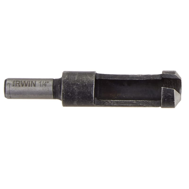 Irwin 43904 1/4 in. X 2 in. L High Carbon Steel Plug Cutter Round Shank 1 pc