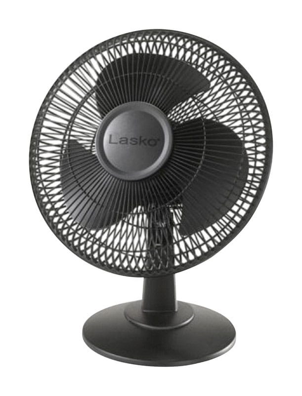 Lasko 2017 16.5 in. H X 12 in. D 3 speed Oscillating Table Fan