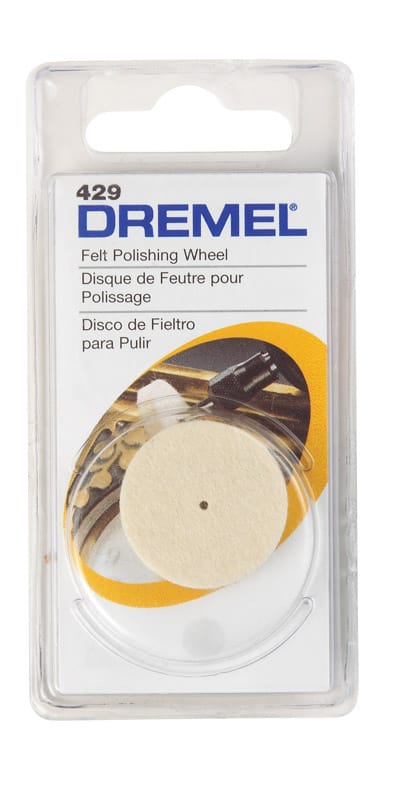 Dremel 429 1 in. X 1 in. L Felt Cloth Polishing Wheel 1 pk