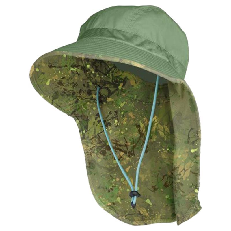 Farmers Defense HT-SN-GBC Camo Sun Garden Shade Hat Green One Size Fits All