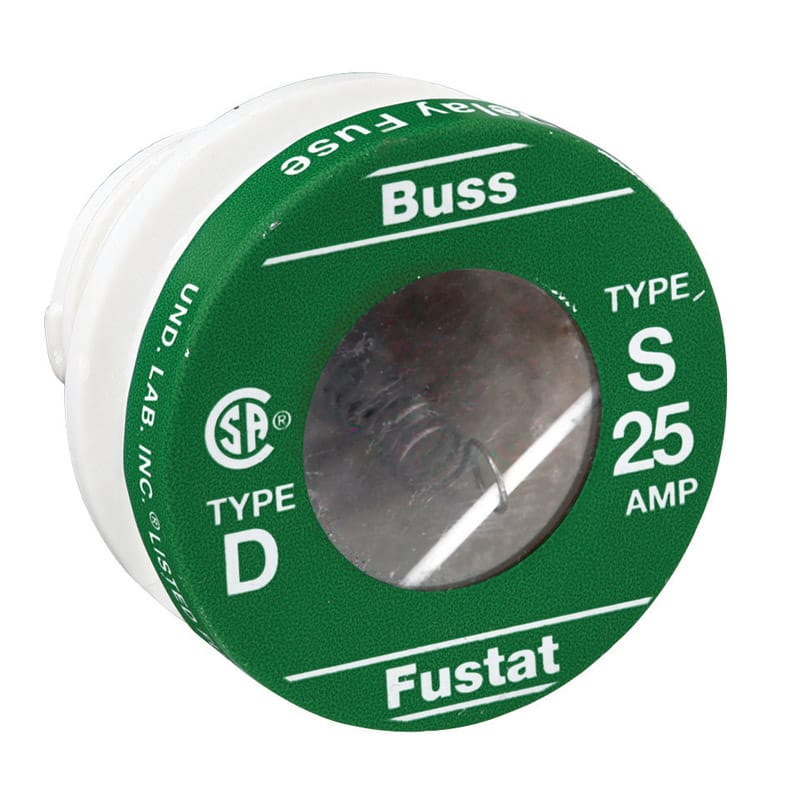 Bussmann S-25 25 amps Dual Element Tamper Proof Plug 4 pk