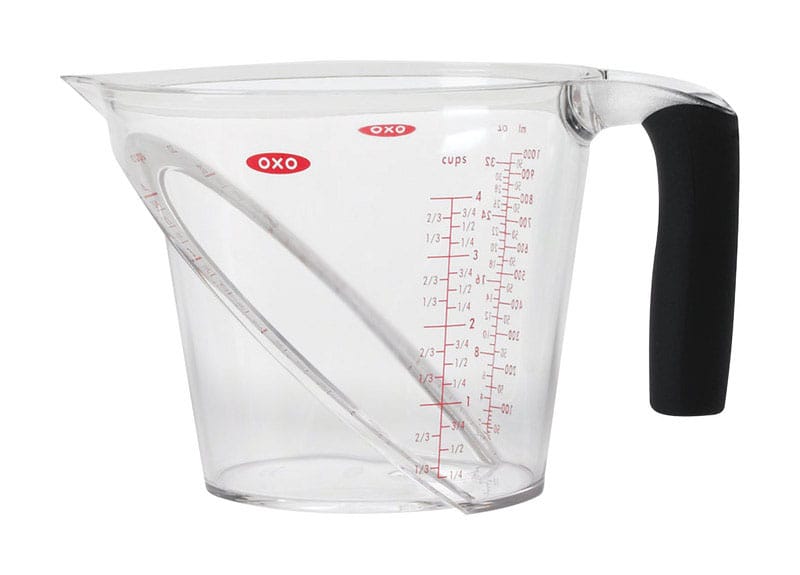Oxo 1050030V6 Good Grips 32 oz Plastic Clear Angled Measuring Cup