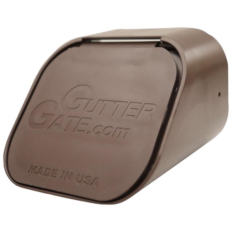 Guttergate GG2X3A-BROWN 2 in. H X 2 in. W X 3 in. L Brown Plastic Rectangular Downspout Adapter