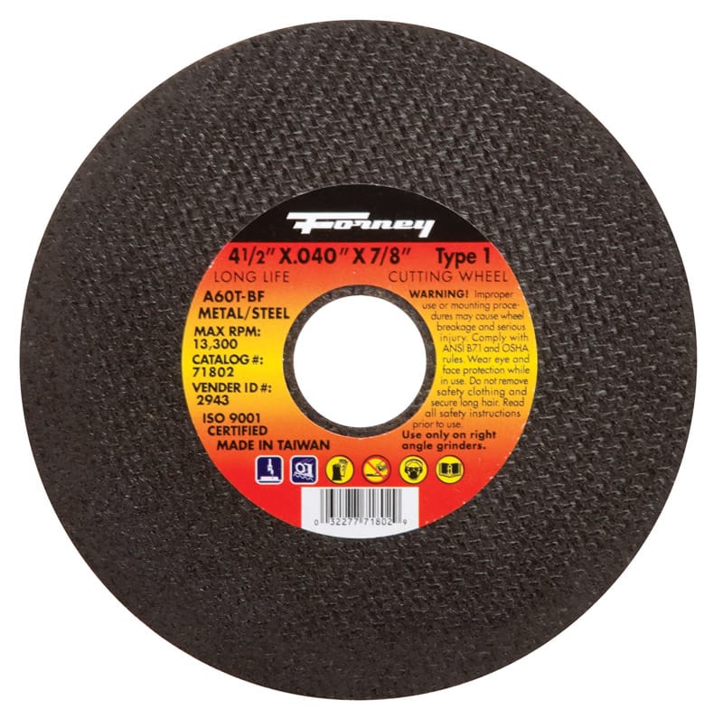 Forney 71802 41/2X.040X7/8"M Cut-Off T1