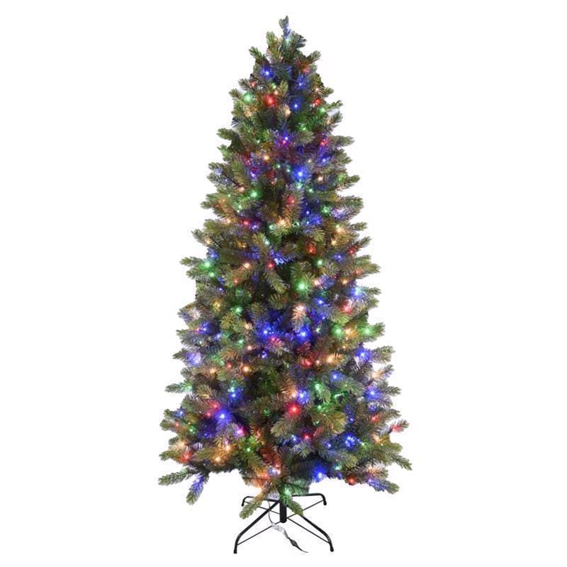 Holiday Bright Lights TFCP7CCA 1-2 Tree 7 ft. Full LED 450 ct Cayce Pine Color Changing Christmas Tree