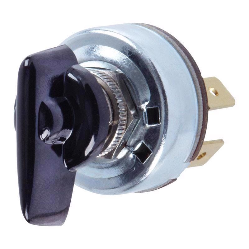 Jandorf 61034 4 amps Single Pole Rotary Appliance Switch Black/Silver 1 pk