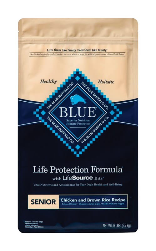 Blue Buffalo 597125 Life Protection Formula Senior Chicken and Brown Rice Dry Dog Food 5 lb