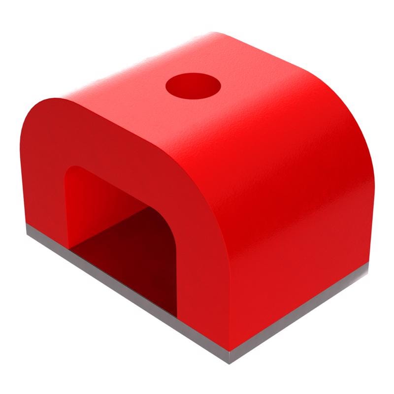 Magnet Source 07271 1.6 in. L X 1 in. W Red Horseshoe Magnet 20 lb. pull 1 pc
