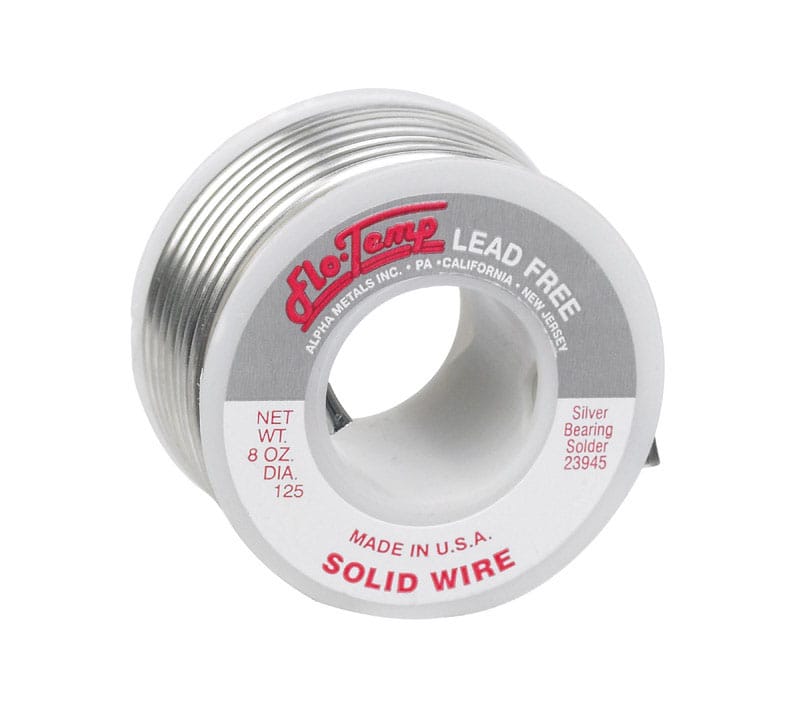 Alpha FRY 23945 8 oz Lead-Free Solid Wire Solder 0.125 in. D Silver-Bearing Alloy 1 pc