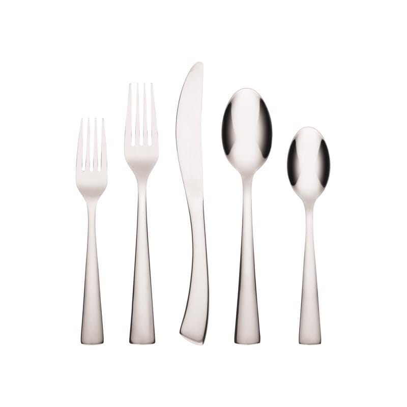 Cambridge 324120CSLG12 Aladin Mirror Silver Stainless Steel Casual Flatware Set 20 pc