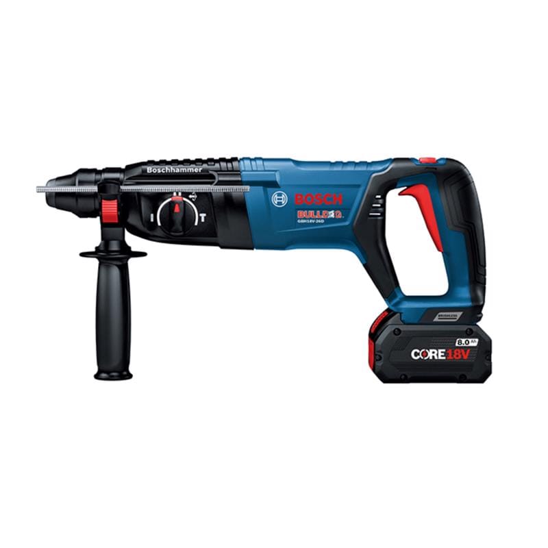 Bosch GBH18V-26DK25 18V Bulldog 1 in. Cordless SDS-Plus Rotary Hammer Drill Kit (Battery)