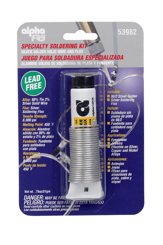 Alpha FRY 53982 3/4 oz Lead-Free Soldering Kit 0.062 in. D Tin/Silver 1 pc