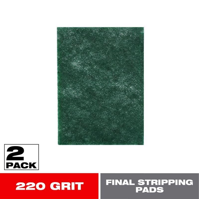 Diablo DCP060GNPN02G 6 in. L X 4 in. W 220 Grit Silicon Carbide Final Stripping Pads 2 pk