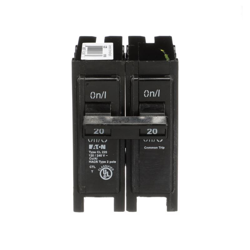 Eaton CL220CS 20 amps Plug In 2-Pole Circuit Breaker