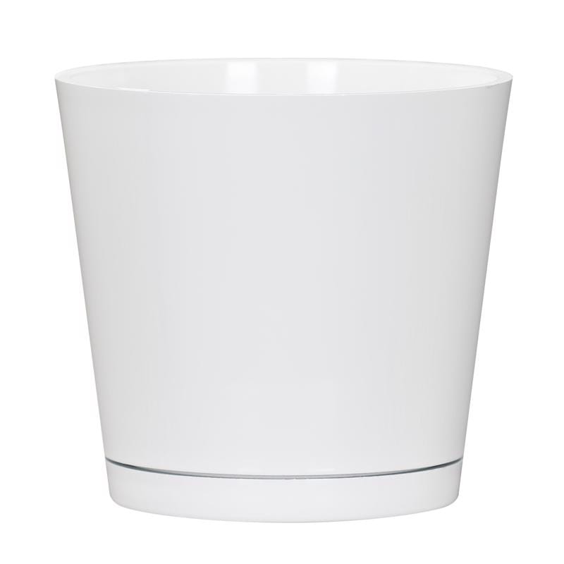 L&G PVH9106PWK 5.7 in. H X 6 in. W X 6 in. D X 6 in. D Resin Planter White