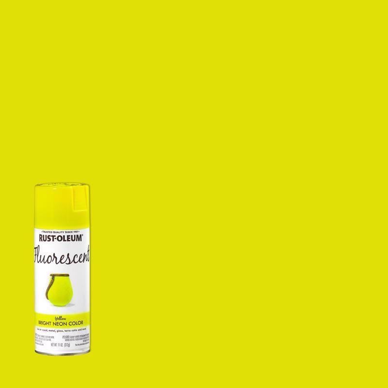 Rust-Oleum 342571 Specialty Fluorescent Yellow Spray Paint 11 oz