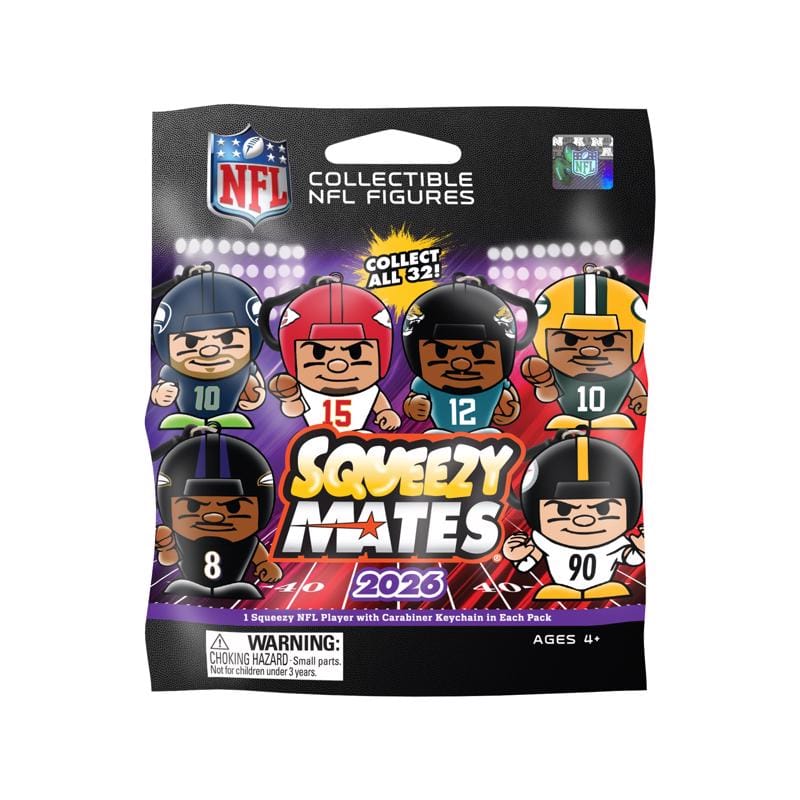 Party Animal SMBNF9 Squeezymates Football Collectible Figure Multi 1 pc