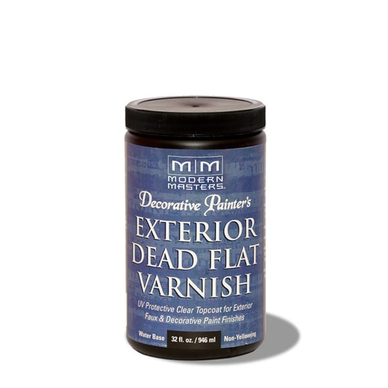 Modern Masters DP61232 Clear Water-Based Dead Flat Varnish 32 oz