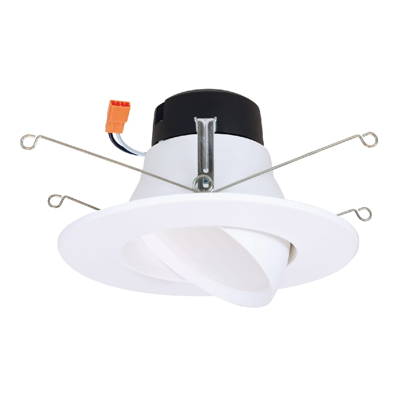 Halo LA56069271EWH LA5 Series Matte Warm White 5/6 in. W LED Adjustable Retrofit Kit 9 W