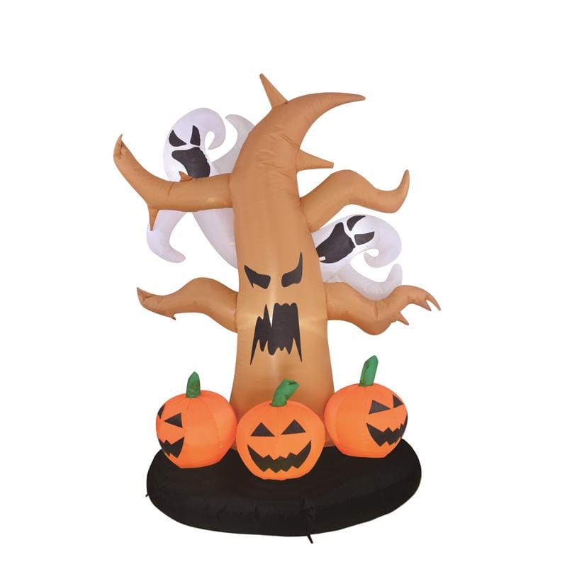 Celebrations MY-23HT562 6 ft. Prelit Ghost and Pumpkin Inflatable