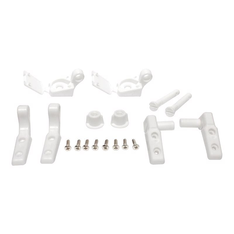 Plumb Pak PP835-34 Toilet Seat Hinge White Plastic For Universal