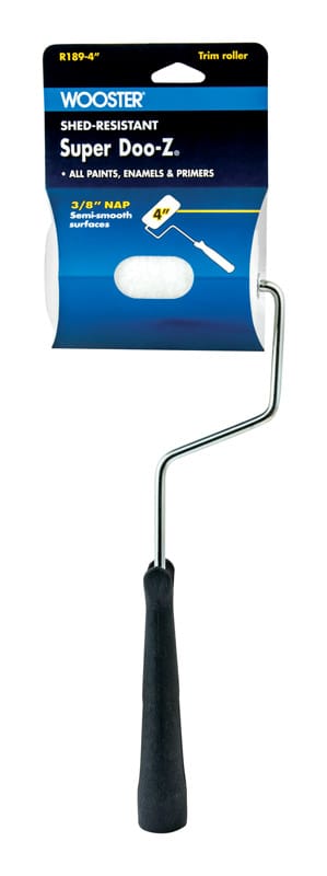 Wooster R189-4 Super Doo-Z 4 in. W Trim Paint Roller Frame and Cover Threaded End