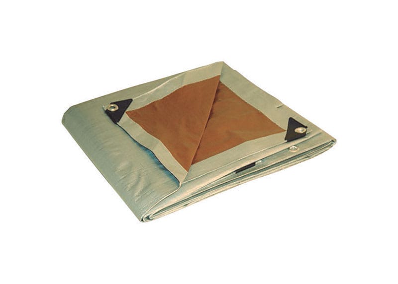 Foremost 21012 Dry Top 10 ft. W X 12 ft. L Heavy Duty Polyethylene Reversible Tarp Brown/Silver