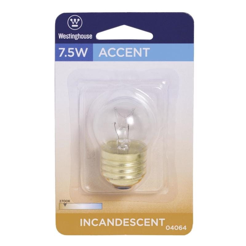 Westinghouse 0406400 7.5 W S11 Specialty Incandescent Bulb E26 (Medium) White 1 pk