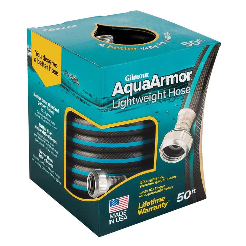 Gilmour 869501-1001 AquaArmor 1/2 in. D X 50 ft. L Expandable Lightweight Garden Hose