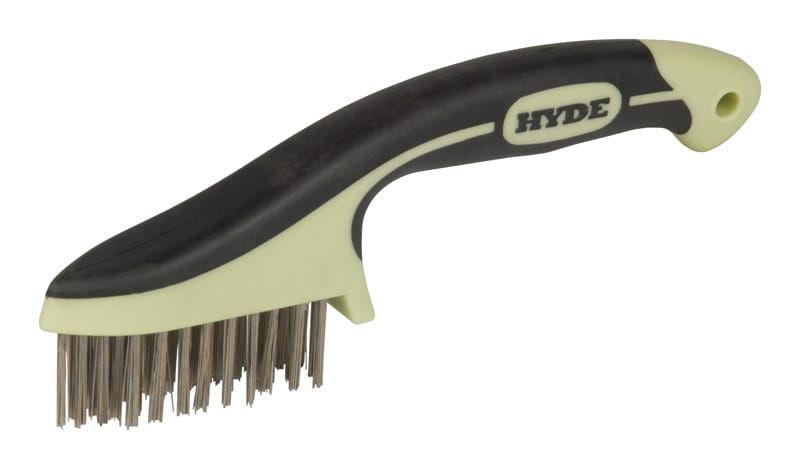 Hyde 46833 MAXXGRIP PRO 0.75 in. W X 8.75 in. L Stainless Steel Wire Brush