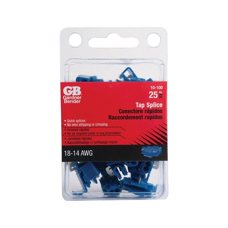 Gardner Bender 10-100 18-14 AWG Tap Splice Connector Blue 25 pk