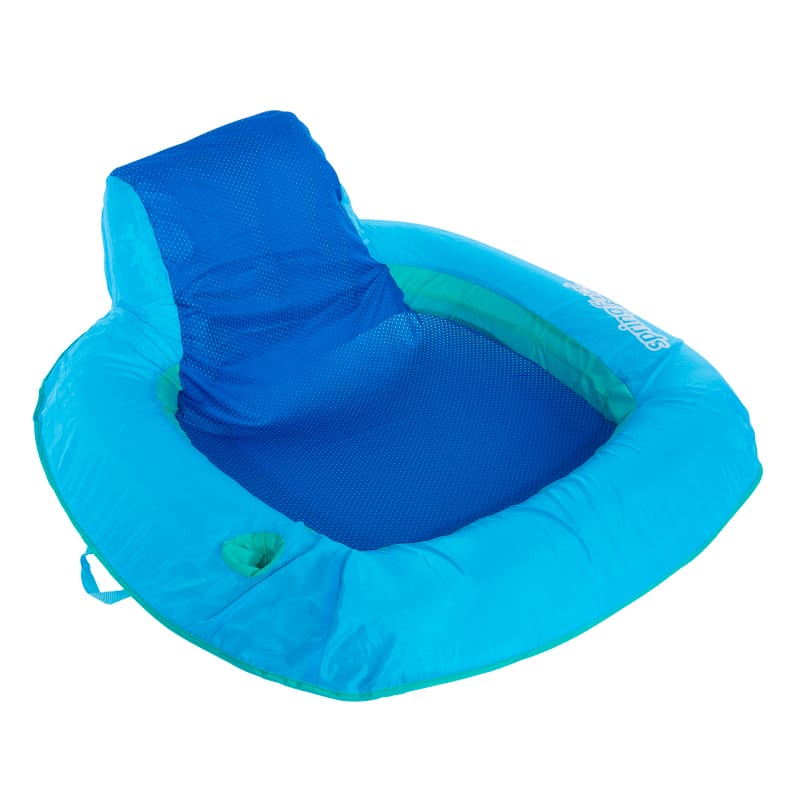 Swimways 6069121 Blue Fabric/Mesh Inflatable Mattress Floating Pool Mat