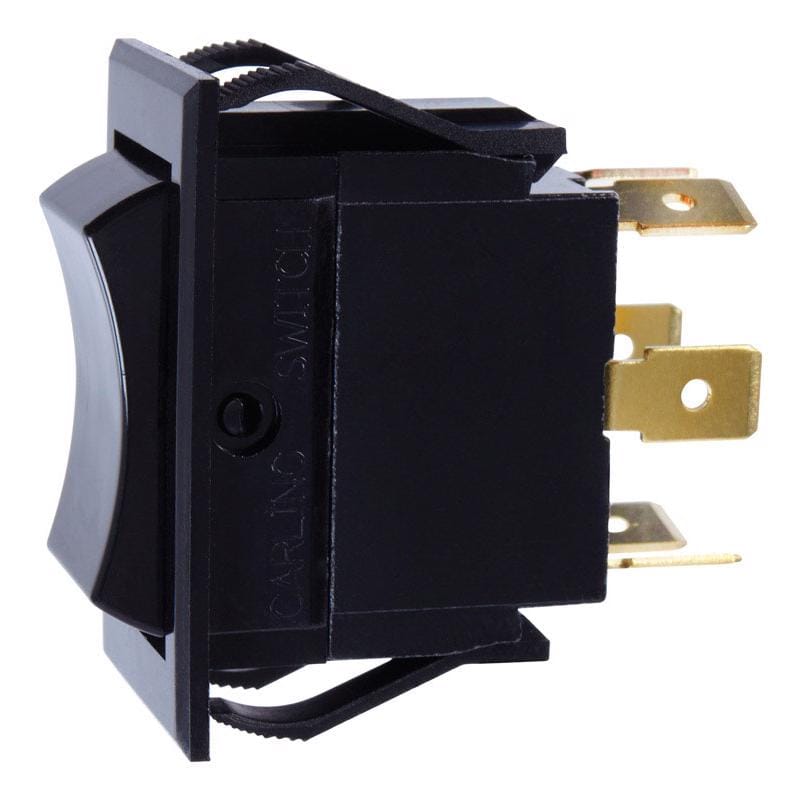 Jandorf 61100 15 amps Double Pole Rocker Automotive/Marine Switch Black 1 pk