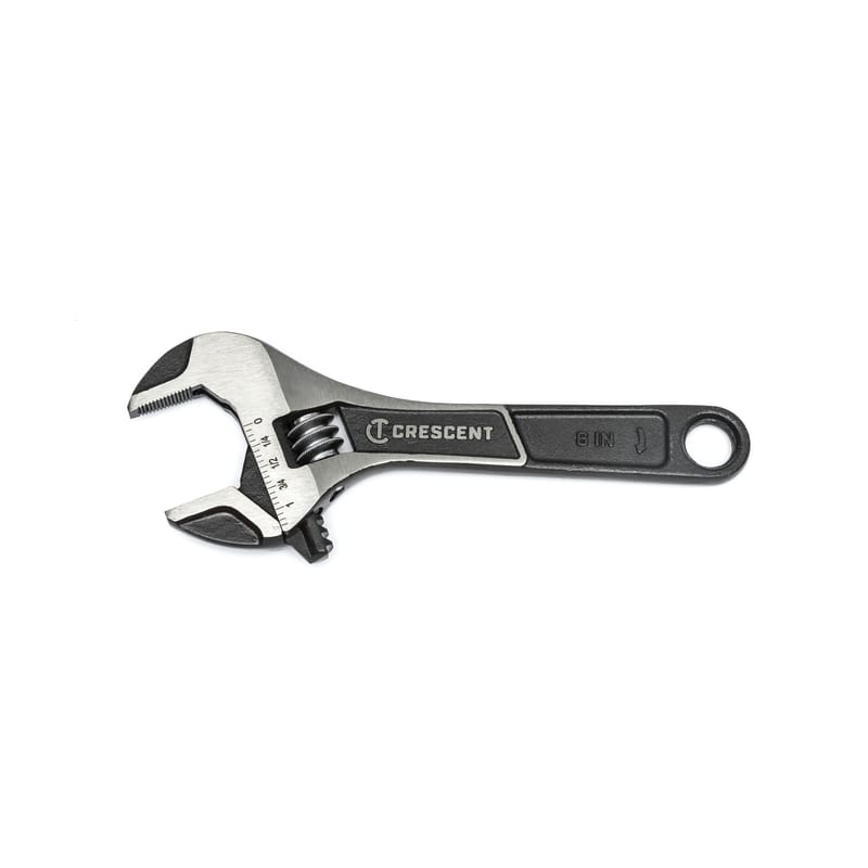 Crescent ATWJ26VS Metric and SAE Wide Jaw Adjustable Wrench 6 in. L 1 pc