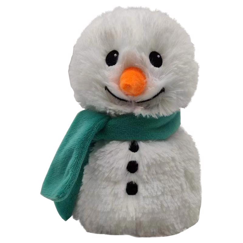 Warmies CPJ-SMAN-2 Scarf Snowman Stuffed Animals Green/White