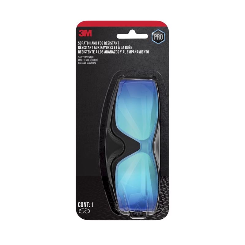 3M 47318 Anti-Fog Mirrored Safety Glasses Blue Lens