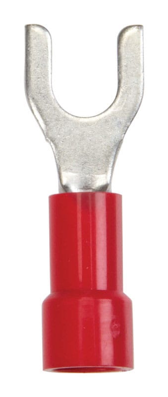 Jandorf 60987 22-18 Ga. Insulated Wire Spade Terminal Red 5 pk